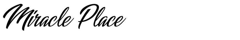 Miracle Place font